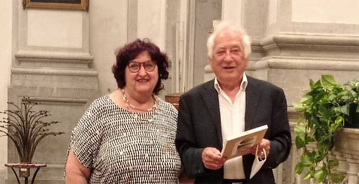 il maestro Fiorenzo Mori con Verena Dall'Omo