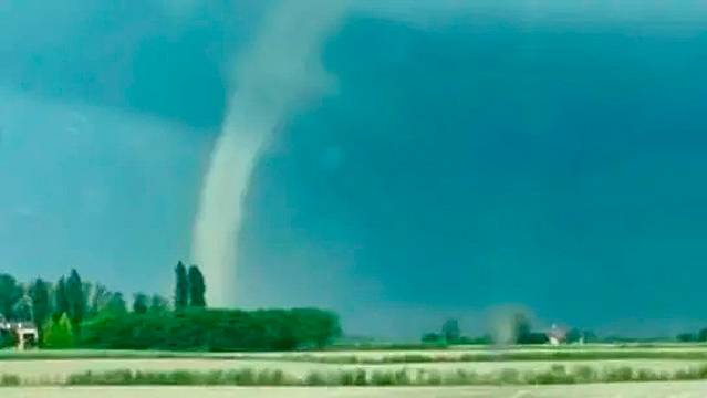La violenta tromba d'aria che si è abbattuta nel rodigino a inizio maggio La violenta tromba d'aria che si è abbattuta nel rodigino a inizio maggio