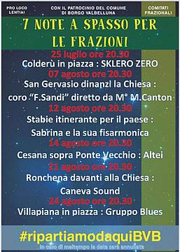 SETTE NOTE A SPASSO PER LE FRAZIONI SETTE NOTE A SPASSO PER LE FRAZIONI