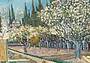 Vincent van Gogh, Alberi da frutto tra i cipressi (particolare), 1888 © 2020 Collection Kröller-Müller Museum, Otterlo, the Netherlands; Photography Rik Klein Gotink, Harderwijk