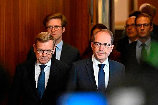Alexander Dobrindt e Johann Wadephul - Afp Alexander Dobrindt e Johann Wadephul - Afp
