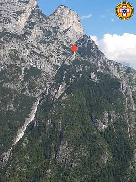sotto la parete verticale del Framont 1 sotto la parete verticale del Framont 1
