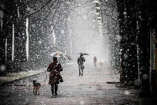 Ciclone di Natale sull'Italia - maltempo, pioggia e neve anche in collina - Fotogramma Ipa