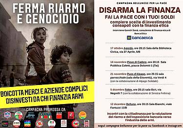 Comunicato Disarmare la finanza