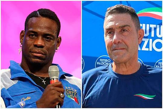 Mario Balotelli e Roberto Vannacci - Ipa Fotogramma Mario Balotelli e Roberto Vannacci - Ipa Fotogramma