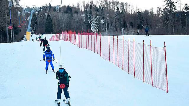Lo skilift del Campo scuola sul Nevegal