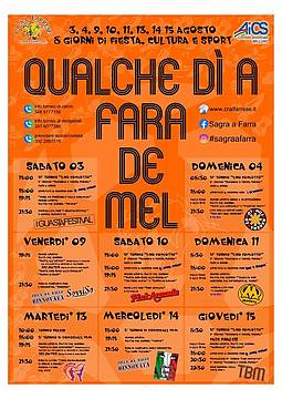 Qualche dì a Fara de Mel