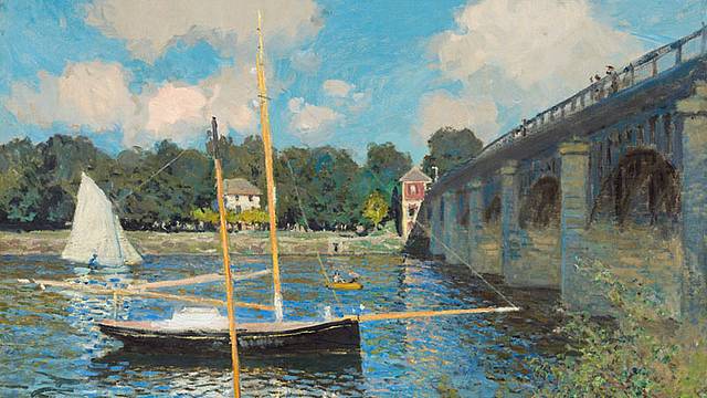 Claude Monet - Il ponte ad Argenteuil (particolare), 1874, Washington DC, National Gallery of Art Claude Monet - Il ponte ad Argenteuil (particolare), 1874, Washington DC, National Gallery of Art