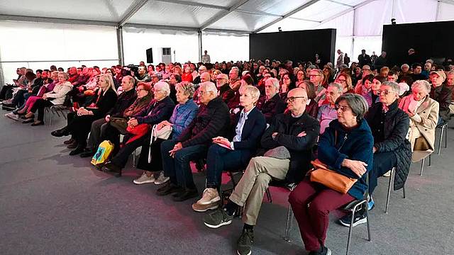Il pubblico venerdì alla apertura di Link Media Festival (foto Andrea Lasorte)