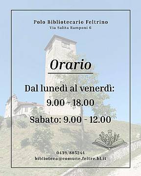 Polo Bibliotecario Feltrino Polo Bibliotecario Feltrino