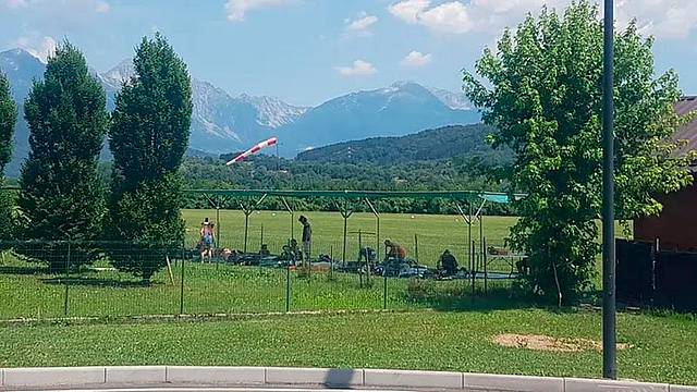 Il campo di addestramento nei pressi dell’aeroporto Dell’Oro Il campo di addestramento nei pressi dell’aeroporto Dell’Oro