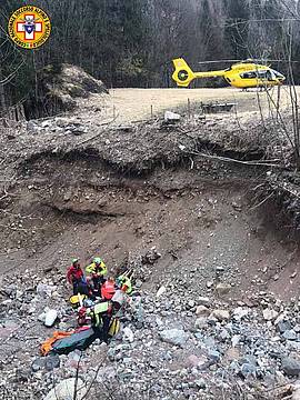 sul greto di un torrente in località Soia