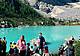 Il lago del Sorapiss in una normale giornata estiva