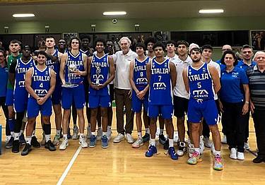 La Nazionale azzurra vincitrice del Torneo di Domegge 2025