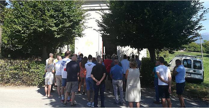 San Fermo, il momento della Santa Messa della festa del 2022