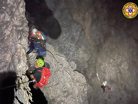 sulla Ferrata Tomaselli alla Punta Fanes Sud