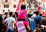 Una manifestazione di piazza dell'associazione Famiglie arcobaleno - onecms Una manifestazione di piazza dell'associazione Famiglie arcobaleno - onecms