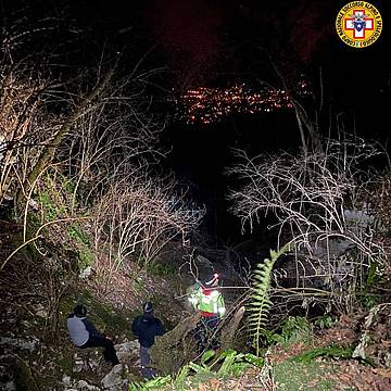 nella grotta Tana della Volpe sul Monte Magré nella grotta Tana della Volpe sul Monte Magré