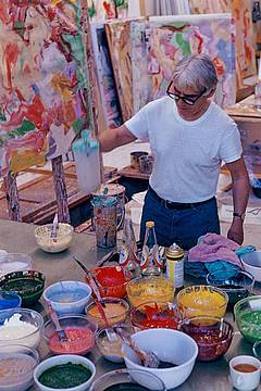 Willem de Kooning nel suo Studio a East Hampton, New York 1971 Foto di Dan Budnik ©2023 Proprietà di Dan Budnik. Tutti i diritti riservati Artwork © 2023 The Willem de Kooning Foundation, SIAE Willem de Kooning nel suo Studio a East Hampton, New York 1971 Foto di Dan Budnik ©2023 Proprietà di Dan Budnik. Tutti i diritti riservati Artwork © 2023 The Willem de Kooning Foundation, SIAE