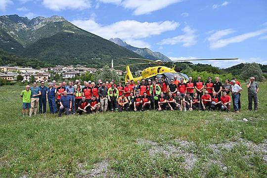 al termine di un addestramento sul Monte Pizzocco al termine di un addestramento sul Monte Pizzocco