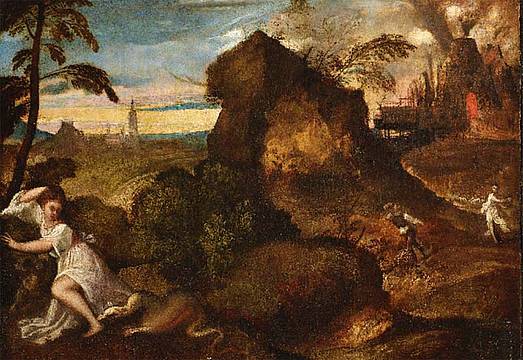 Tiziano Vecellio, Orfeo e Euridice - Bergamo, Fondazione Accademia Carrara Tiziano Vecellio, Orfeo e Euridice - Bergamo, Fondazione Accademia Carrara