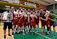La Nazionale U20 della Turchia con il trofeo Meneghin