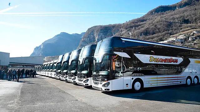 Il parco Automezzi DolomitiBus