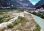 Il Piave in secca, visto dal drone - il letto è prosciugato per tre quarti