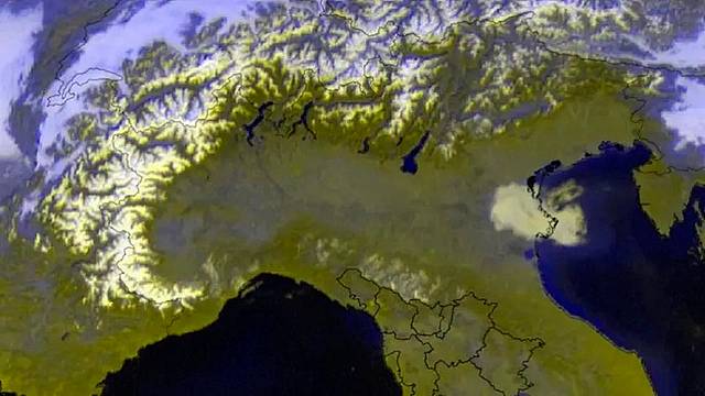 La pianura Padana vista dal satellite