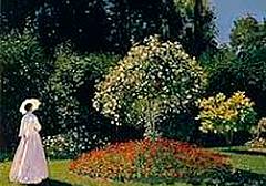 Claude Monet, Donna in giardino. Sainte-Adresse (particolare), 1867 - San Pietroburgo, The State Hermitage Museum Claude Monet, Donna in giardino. Sainte-Adresse (particolare), 1867 - San Pietroburgo, The State Hermitage Museum