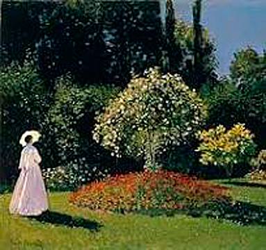 Claude Monet, Donna in giardino. Sainte-Adresse (particolare), 1867 - San Pietroburgo, The State Hermitage Museum