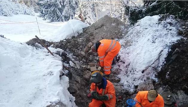Gsp cambia un chilometro di tubature in Nevegal