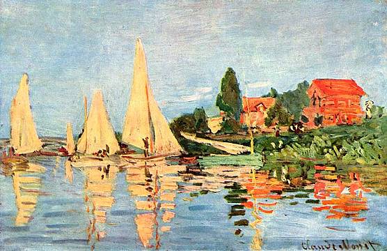 Claude Monet, Regate a Argenteuil (particolare), 1872 - Parigi, musée d'Orsay Claude Monet, Regate a Argenteuil (particolare), 1872 - Parigi, musée d'Orsay