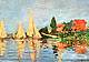 Claude Monet, Regate a Argenteuil (particolare), 1872 - Parigi, musée d'Orsay