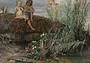 © SIK-ISEA, Zurigo (Philipp Hitz)  Arnold Böcklin, Bambini che intagliano zufoli, 1865, olio su tela, cm. 64.5 x 96.5. Kunst Museum Winterthur, Fondazione Oskar Reinhar