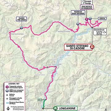 5-Longarone - Santo Stefano di Cadore,-planimetria