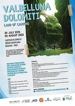 Programma Valbelluna Land of Canyons Programma Valbelluna Land of Canyons