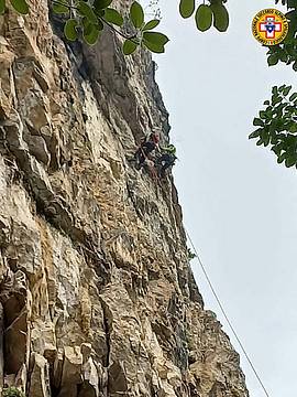 sulla Ferrata delle Anguane sulla Ferrata delle Anguane