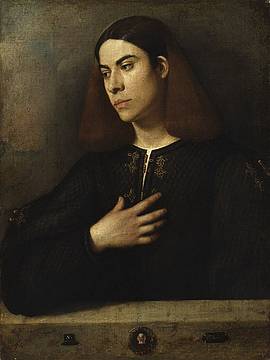 Giorgione, Ritratto di giovane, 1503 circa, Museo di Belle Arti di Budapest Credit foto: Szépművészeti Múzeum / Museum of Fine Arts, Budapest Giorgione, Ritratto di giovane, 1503 circa, Museo di Belle Arti di Budapest Credit foto: Szépművészeti Múzeum / Museum of Fine Arts, Budapest