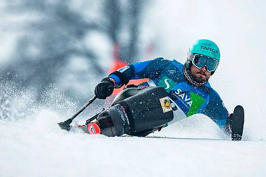 Renè De Silvestro, sci alpino sitting e portabandiera