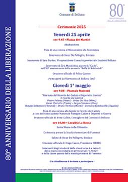 80° anniversario della Liberazione - Belluno