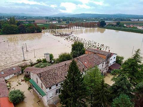 Alluvione in Emilia-Romagna (Afp)