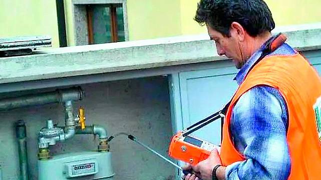 Controllo di un contatore del gas