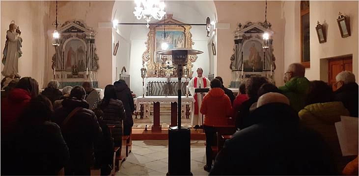 nella chiesa di San Rocco - tra gli abitati di Villa e di Torch nella chiesa di San Rocco - tra gli abitati di Villa e di Torch