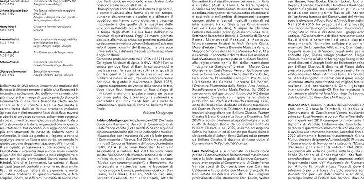 La Mirandola L'arte della Triosonata barocca Per la Giornata Europea della Musica Antica 2 La Mirandola L'arte della Triosonata barocca Per la Giornata Europea della Musica Antica 2