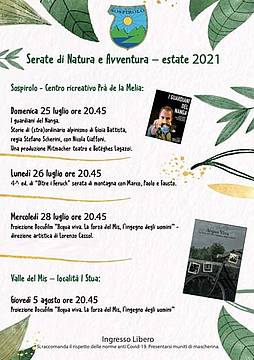 Serate di natura e avventura 2021