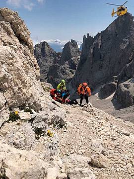sotto la cima del Mulaz