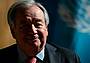 Il segretario generale dell'Onu Antonio Guterres in una conferenza sul clima a Londra (Afp)