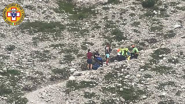 sentiero da Forcella Montanaia al Rifugio Padova sentiero da Forcella Montanaia al Rifugio Padova