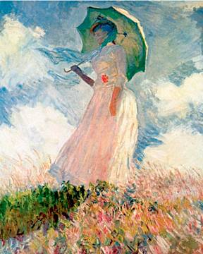 Claude Monet, Donna con parasole. Madame Monet con il figlio (particolare), 1875, Washington DC, National Gallery of Art